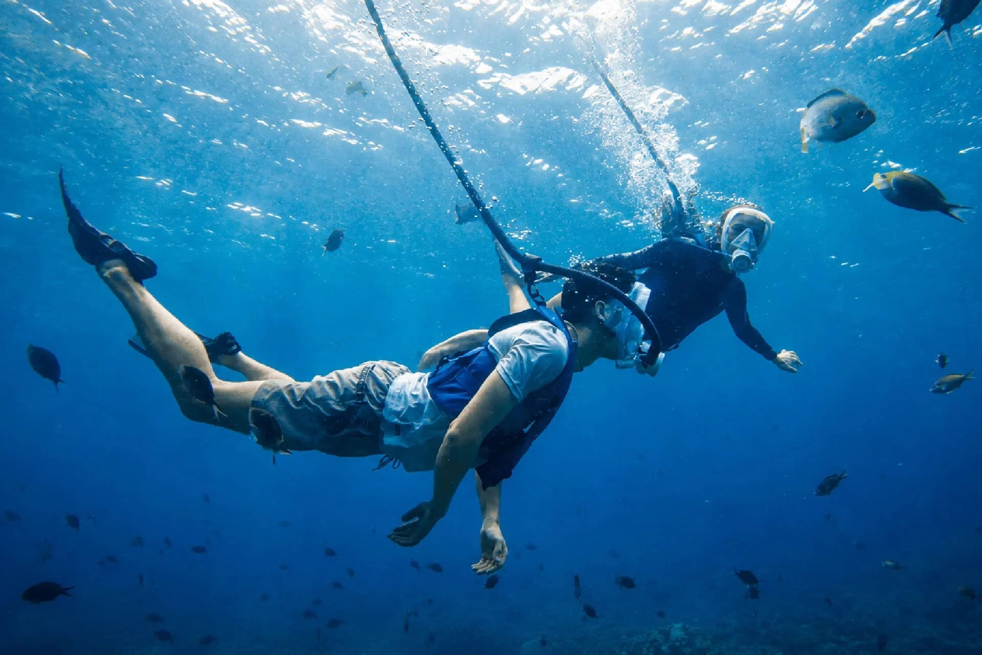 Démo du Easybreath Dive - Crédit photo : Decathlon